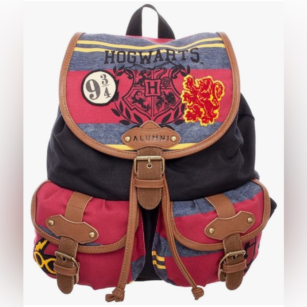 🌼💚💚 Harry Potter Hogwarts Alumni full size  Knapsack Bioworld - Picture 3 of 10